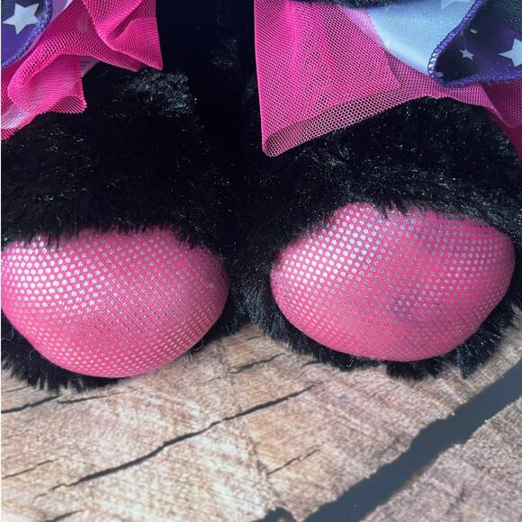 Build a Bear Black Cat in Purple Halloween Tutu Dress - Picture 3 of 5